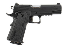Tisas 1911 Carry Double Stack 9mm Luger 17+1 4.25" Steel Barrel Black Cerakote Slide & Frame Front Serrations