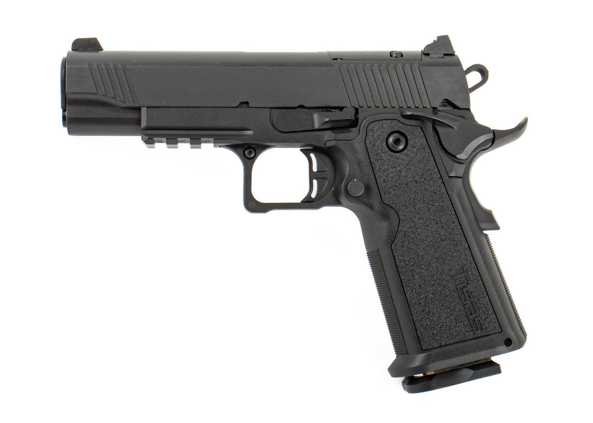 Tisas 1911 Carry Double Stack 9mm Luger 17+1 4.25" Steel Barrel Black Cerakote Slide & Frame Front Serrations