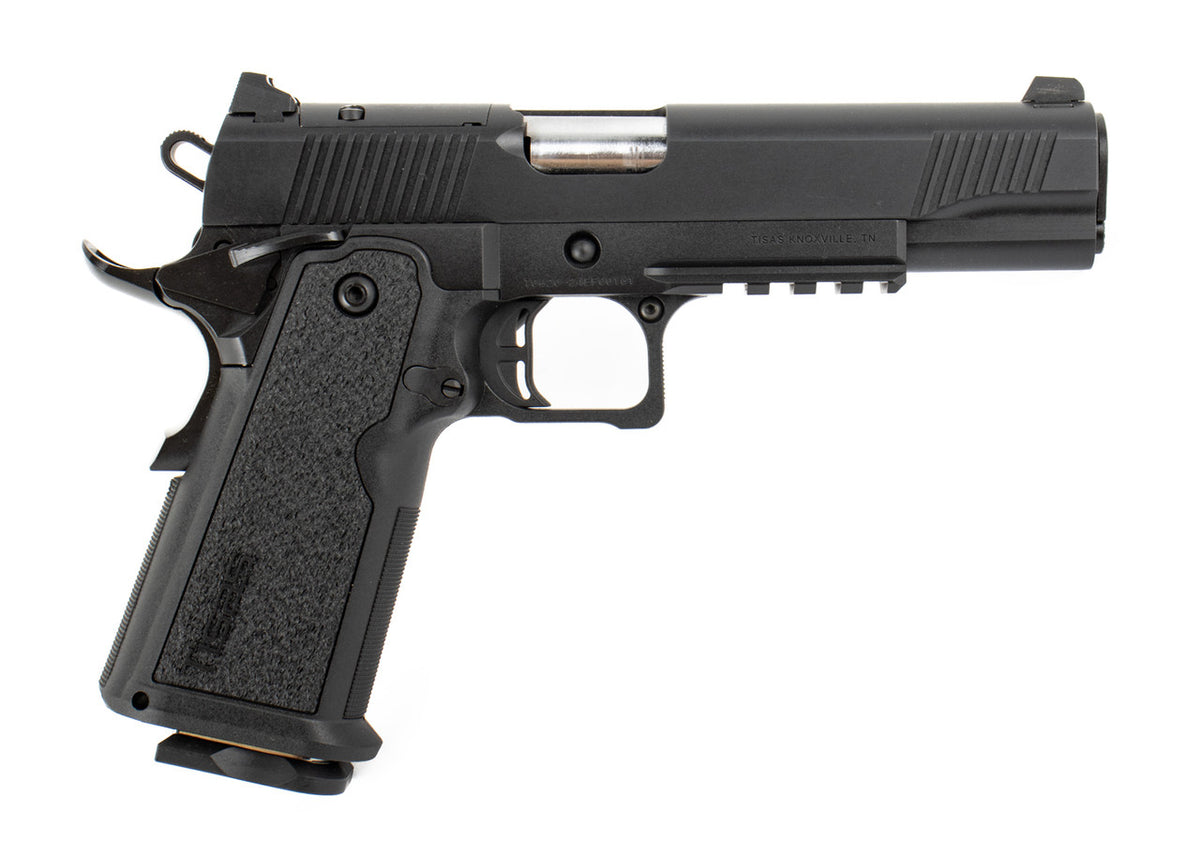 Tisas 1911 Duty Double Stack 9mm Luger 17+1 5" Barrel Black Cerakote Optics Ready Polymer Grip