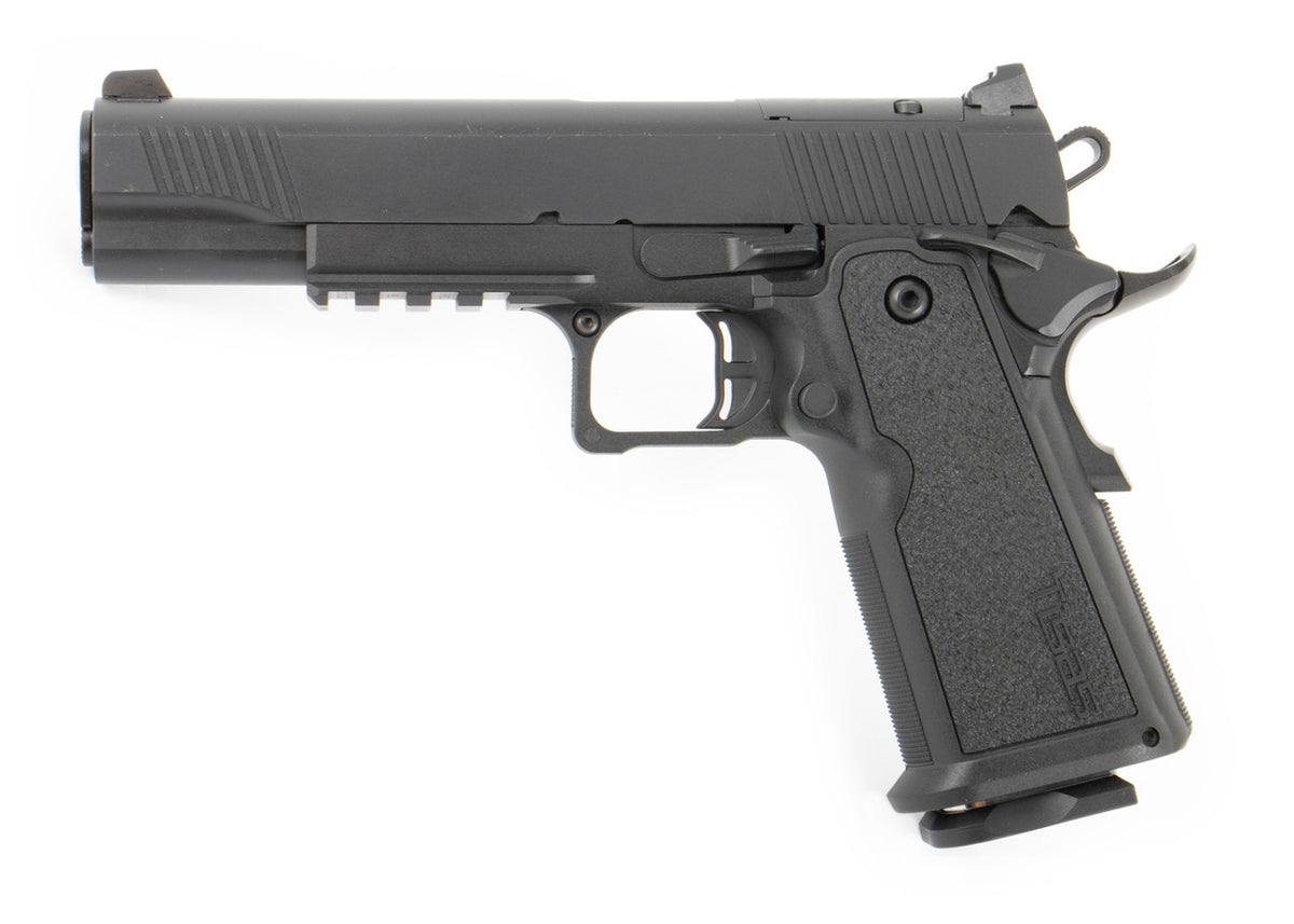 Tisas 1911 Duty Double Stack 9mm Luger 17+1 5" Barrel Black Cerakote Optics Ready Polymer Grip