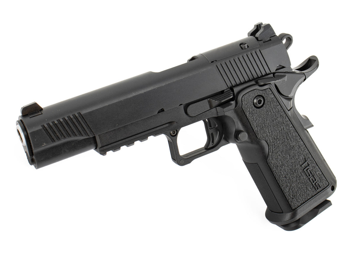 Tisas 1911 Duty Double Stack 9mm Luger 17+1 5" Barrel Black Cerakote Optics Ready Polymer Grip
