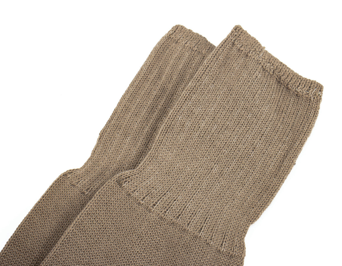 Italian Cotton Boot Socks Like New - Coyote