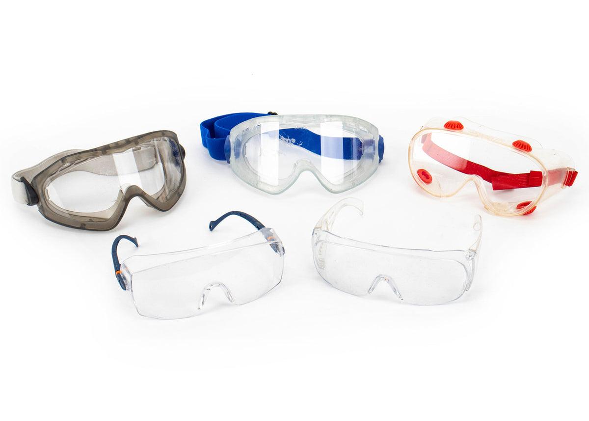 German Assorted Clear Goggles (One Pair) - Used