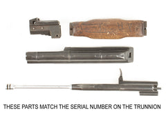 East German MPI KMS72 AK-47 Parts Kit 7.62x39 - Side Folding Stock - Non-Matching - Serial DX0941