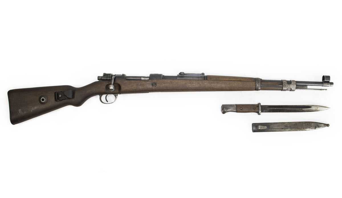 German Kar98k M937B 8mm WWII (Portuguese Contract) Mauser - Matching Bayonet and Serial Number F14077
