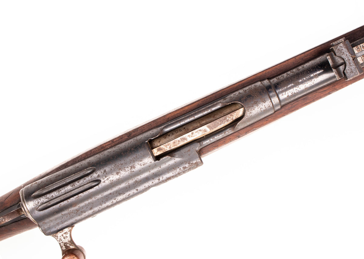 Swiss G1911 7.5x55mm Straight Pull Rifle 30.79" Barrel -  Matching Serial Number, Fair Condition, Charging Handle Knob Cracked/Broken - C&R Eligible