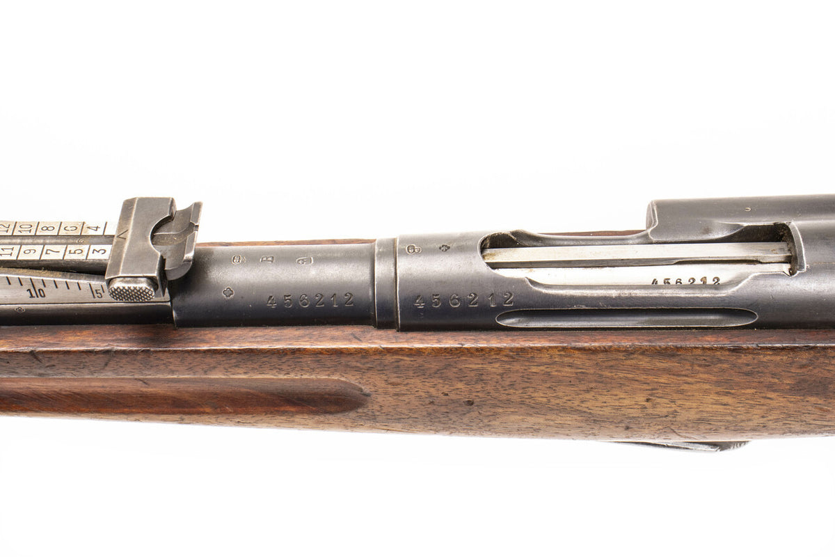 Swiss G1911 7.5x55mm Straight Pull Rifle 30.79" Barrel -  Matching Serial Number, Good Condition, Charging Handle Knob Cracked/Broken - C&R Eligible