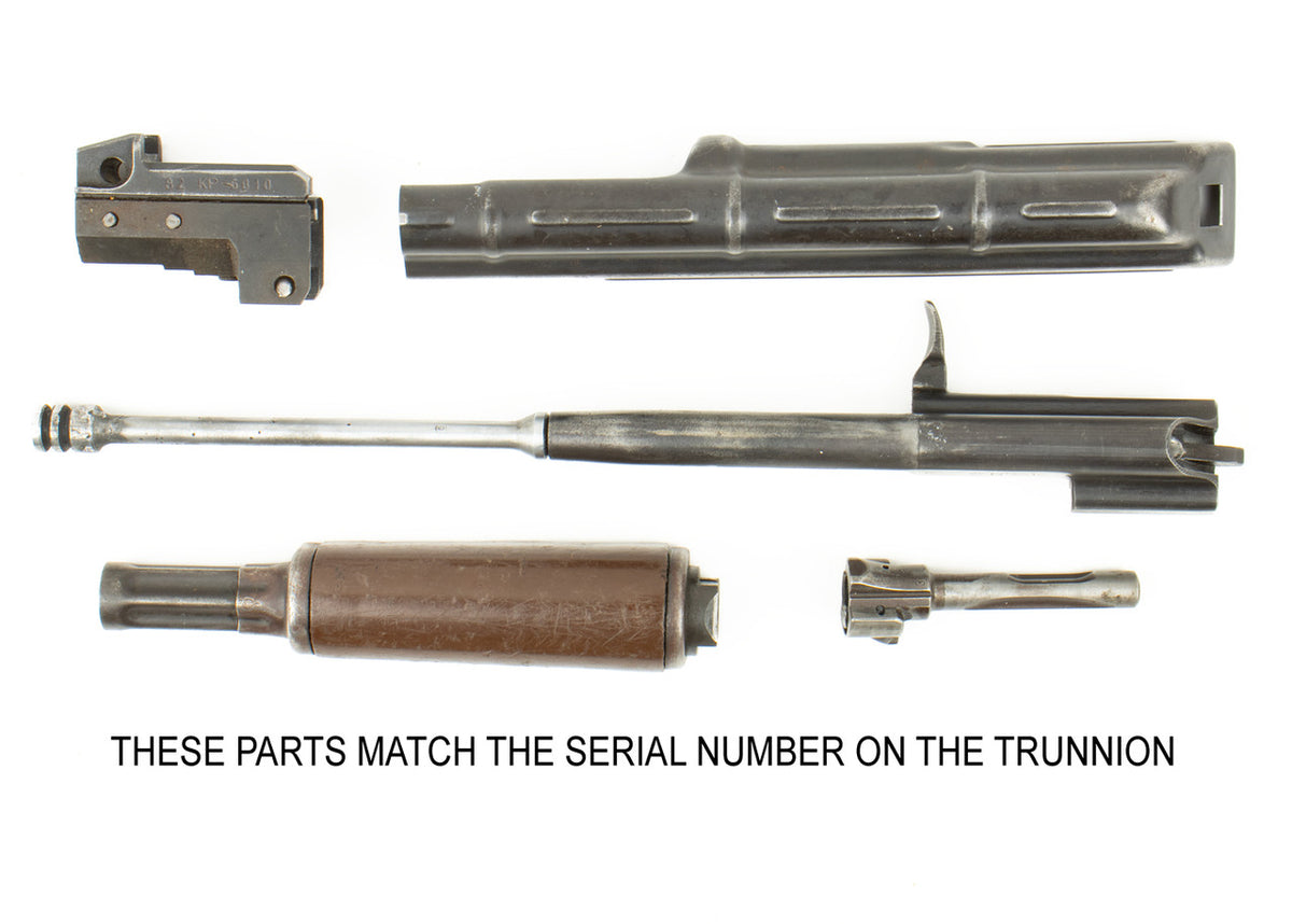 East German MPI KM AK-47 Parts Kit 7.62x39 - Fixed Stock - Matching - Serial KP6010