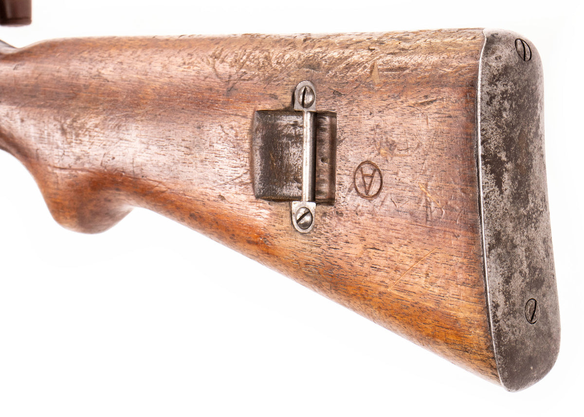 Swiss K1911 Carbine Straight Pull Rifle 7.5x55 23.3" Barrel - Matching Serial Number, Fair Condition, Charging Handle Knob Cracked/Broken - C&R Eligible