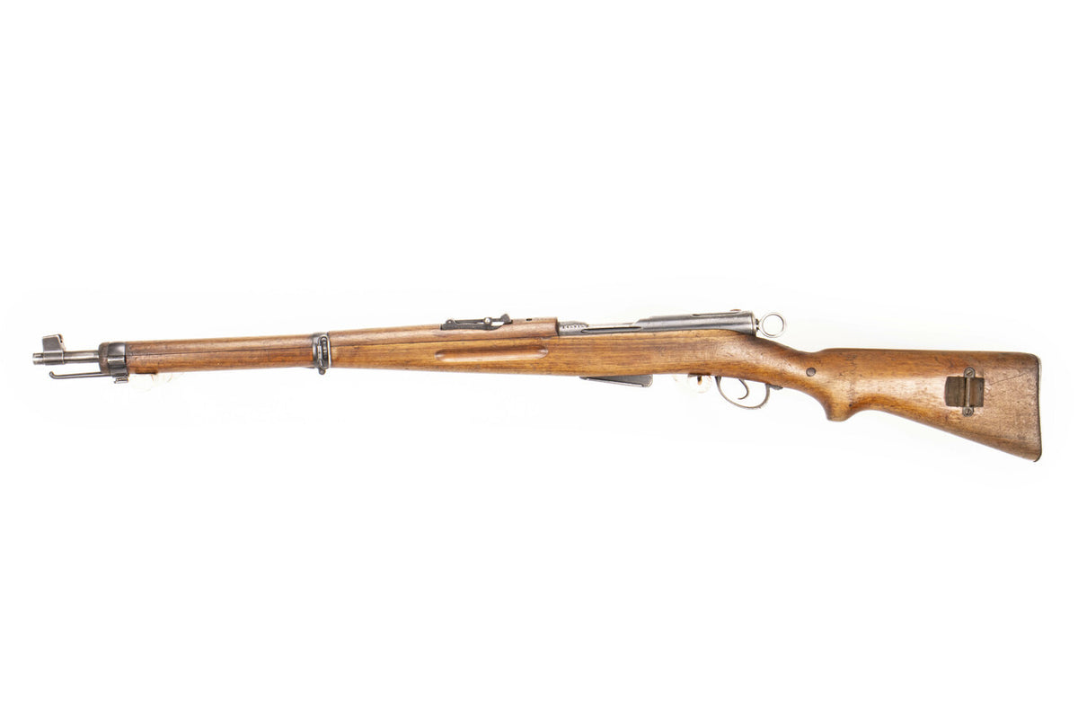 Swiss K1911 Carbine Straight Pull Rifle 7.5x55 23.3" Barrel -  Matching Serial Numbers, Fair Condition, Cracked Stock - C&R Eligible