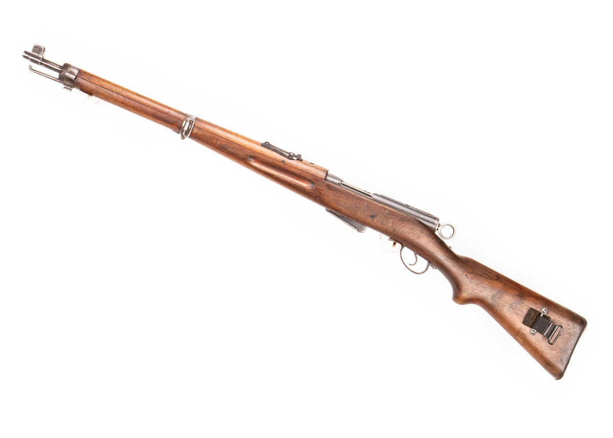 Swiss K1911 Carbine Straight Pull Rifle 7.5x55 23.3" Barrel -  Matching Serial Number, Fair Condition, Charging Handle Knob Cracked/Broken  - C&R Eligible