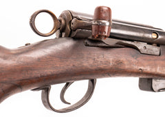 Swiss 1896/11 7.5x55mm Straight Pull Rifle 30.75" Barrel - Matching Serial Number, Fair Condition, Charging Handle Knob Cracked/Broken - C&R Eligible