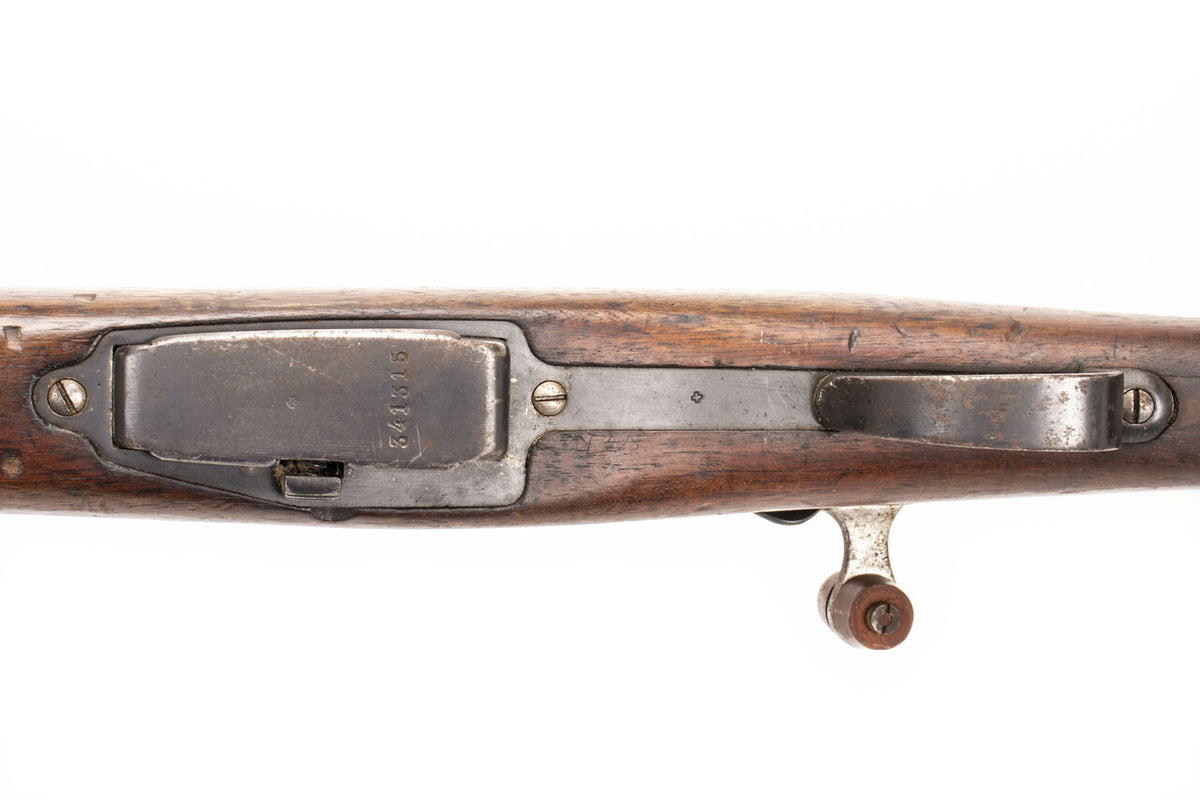 Swiss 1896/11 7.5x55mm Straight Pull Rifle 30.75" Barrel - Matching Serial Numbers, Good Condition, Cracked Stock - C&R Eligible