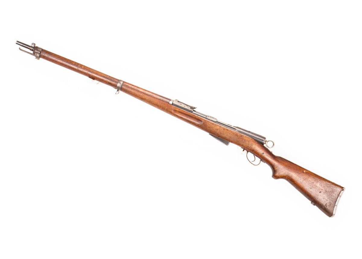 Swiss 1896/11 7.5x55mm Straight Pull Rifle 30.75" Barrel - Matching Serial Number, Good Condition, Charging Handle Knob Cracked/Broken - C&R Eligible