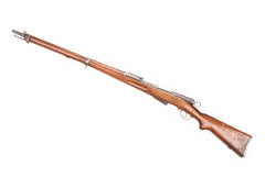 Swiss 1896/11 7.5x55mm Straight Pull Rifle 30.75" Barrel - Matching Serial Number, Good Condition, Charging Handle Knob Cracked/Broken - C&R Eligible