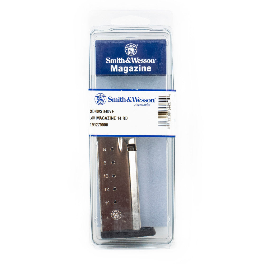 Smith & Wesson 40 S&W 14rd SD40/SD40VE  Stainless Detachable
