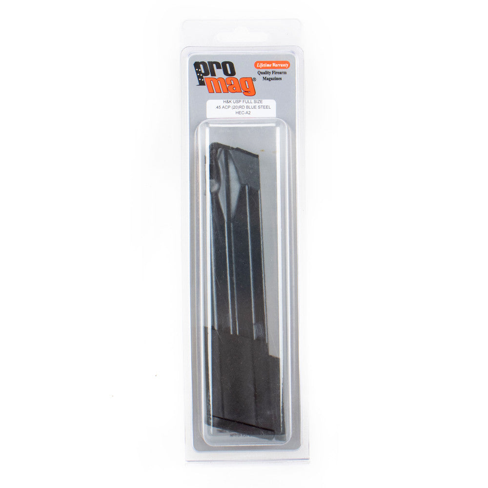 ProMag 45 ACP 20rd HECA2 HK  USP45 Black Oxide Detachable