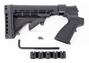 Phoenix Technology MTS750B Field Series 6-Position Stock — Mossberg 500/590/835 & Maverick 88 (12-Ga), Black