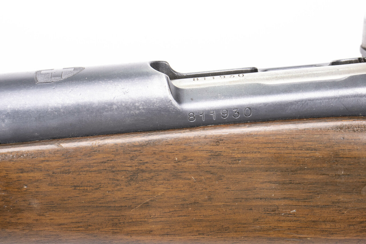Swiss K31 7.5x55mm Straight Pull Rifle -  Good Surplus Condition:  Cracked - C&R Eligible