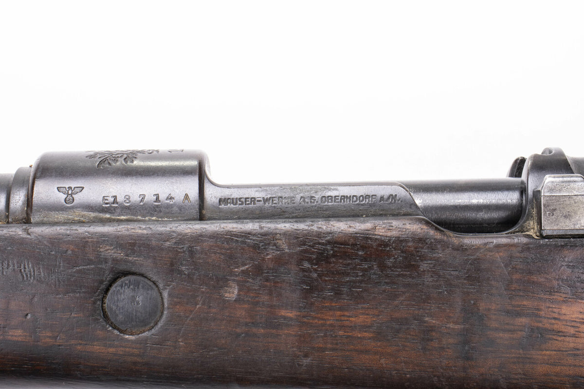 Collectible Portuguese M937A 8mm Mauser Bolt Action Rifle - Overall Surplus Good Condition:  CRACKED STOCK - DEALER'S CHOICEb
