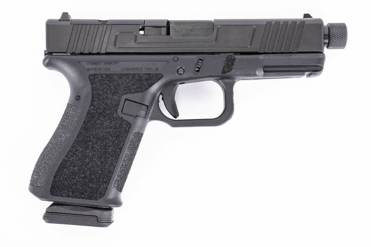 Combat Armory CA19 9mm Luger Pistol RMR Threaded Barrel with Standard Polymer Sights - Compatible With Gen 3 Glock® 19 Parts