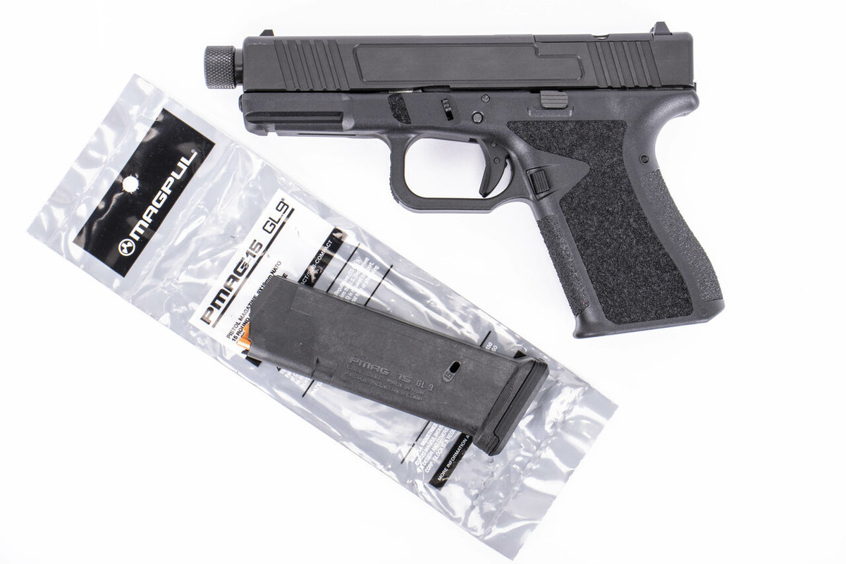 Combat Armory CA19 9mm Luger Pistol RMR Threaded Barrel with Standard Polymer Sights - Compatible With Gen 3 Glock® 19 Parts