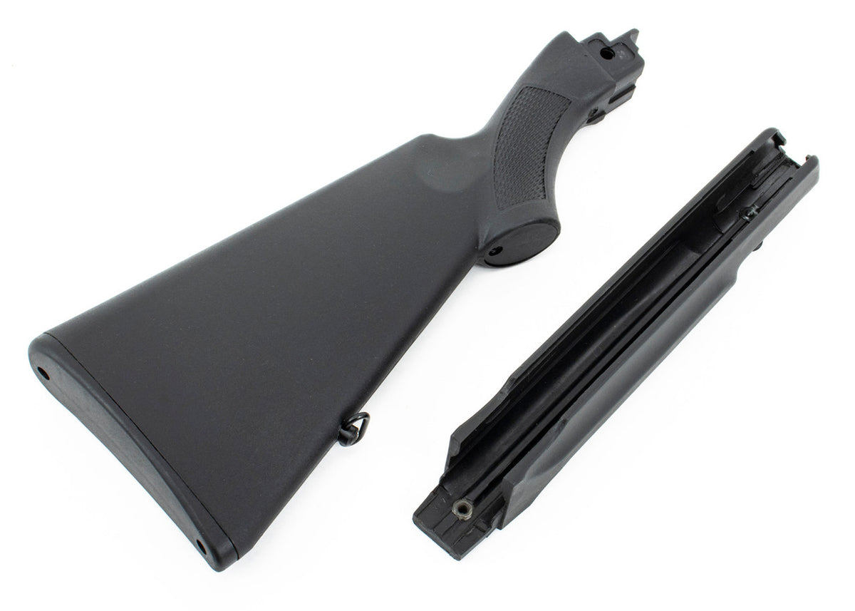 Saiga Rifle Buttstock and  Forearm with Swivels - Black Polymer