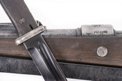 German Kar98k M937B 8mm WWII (Portuguese Contract) Mauser - Matching Bayonet and Serial Number F8102PB