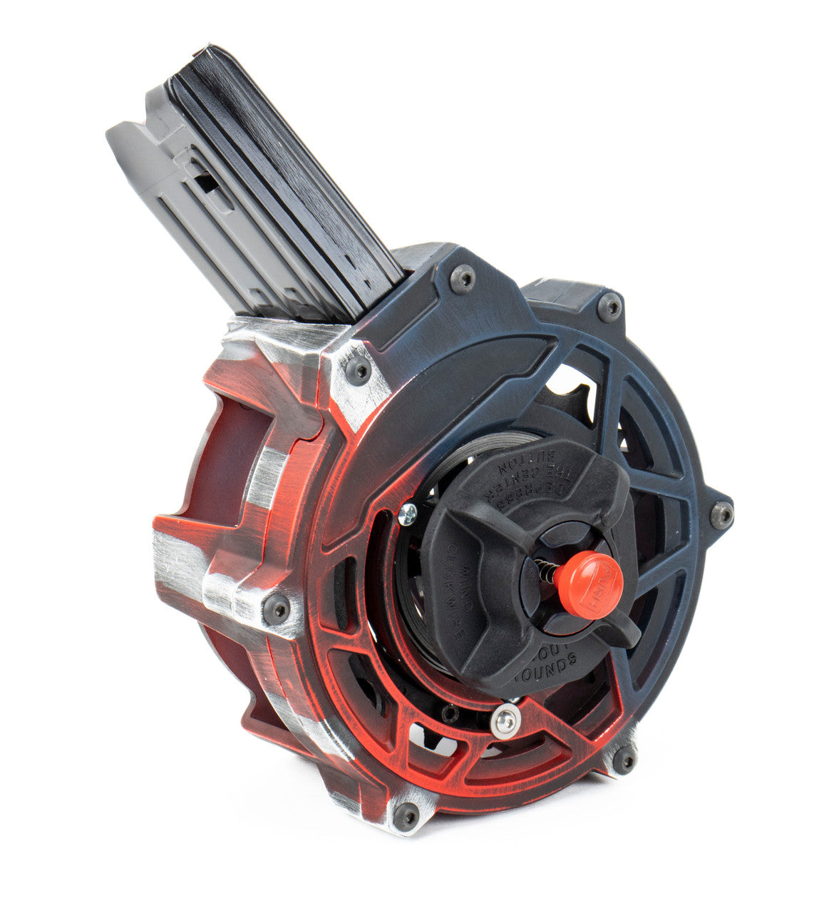 Global Defense 12 Gauge 20Rd Skeletonized AR-12 Shotgun Drum