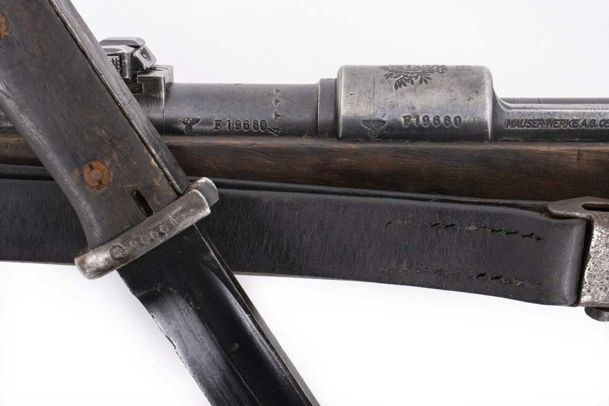 German Kar98k M937B 8mm WWII (Portuguese Contract) Mauser - Matching Bayonet and Serial Number F19660