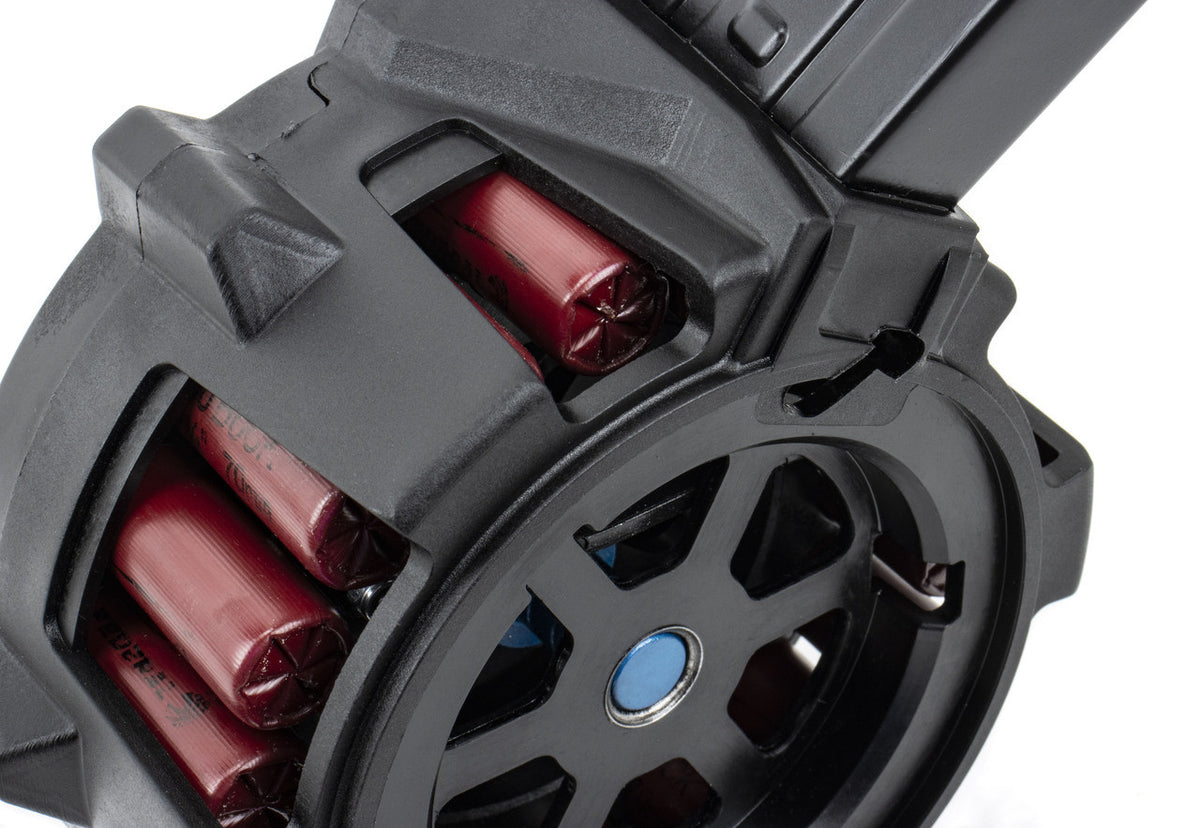 Global Defense 12 Gauge 20Rd Skeletonized AR-12 Shotgun Drum