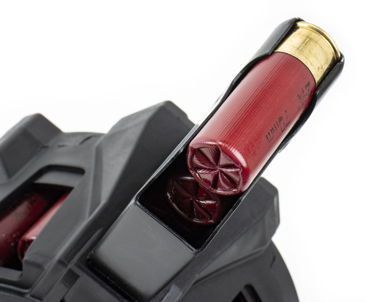 Global Defense 12 Gauge 20Rd Skeletonized AR-12 Shotgun Drum