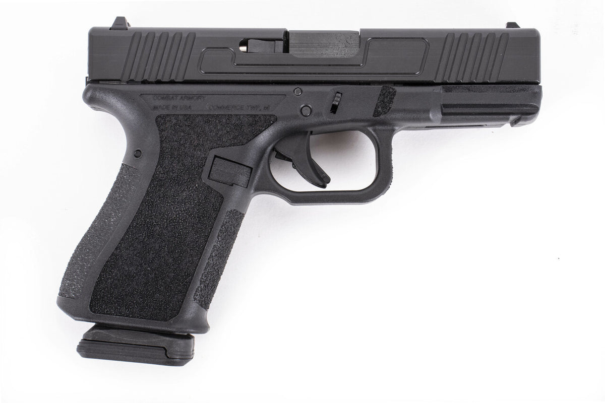 Combat Armory CA19 9mm Luger Pistol Flush Fit Barrel with Polymer Sights - Compatible With Gen 3 Glock® 19 Parts