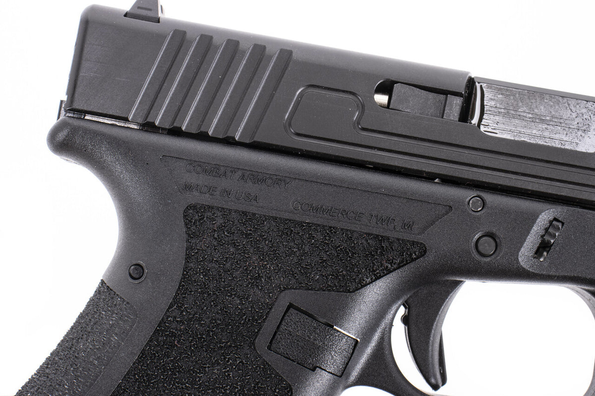 Combat Armory CA19 9mm Luger Pistol Flush Fit Barrel with Polymer Sights - Compatible With Gen 3 Glock® 19 Parts