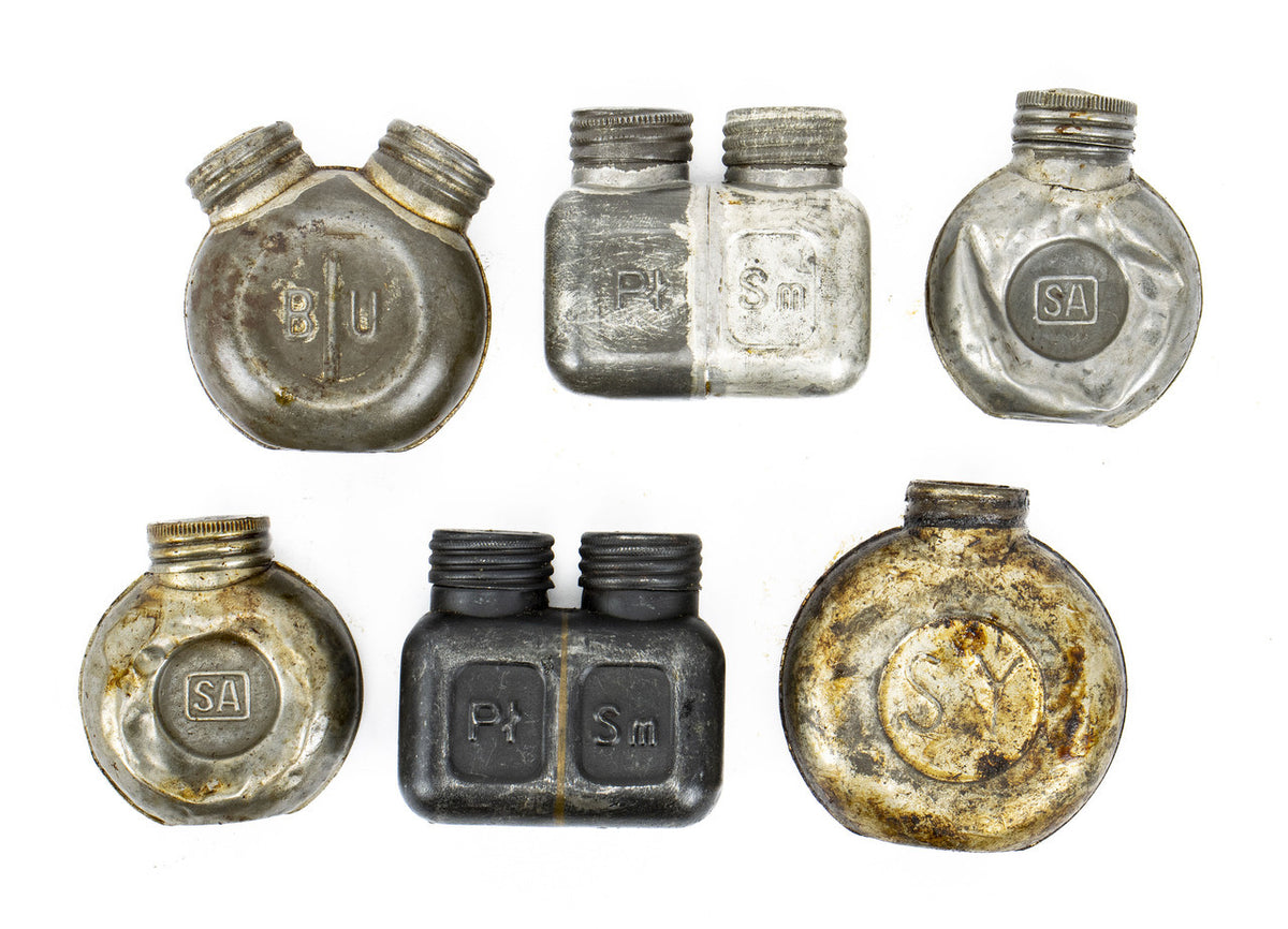Mixed Metal Oil Bottles