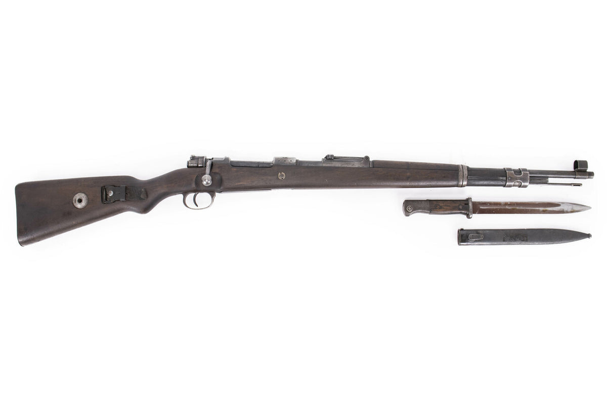 German Kar98k M937B 8mm WWII (Portuguese Contract) Mauser - Matching Bayonet and Serial Number F1705PB