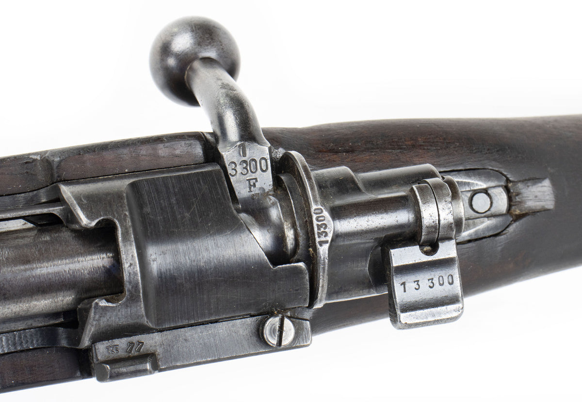 German Kar98k M937B 8mm WWII (Portuguese Crest) Mauser - Non-Matching Serial # on Bolt