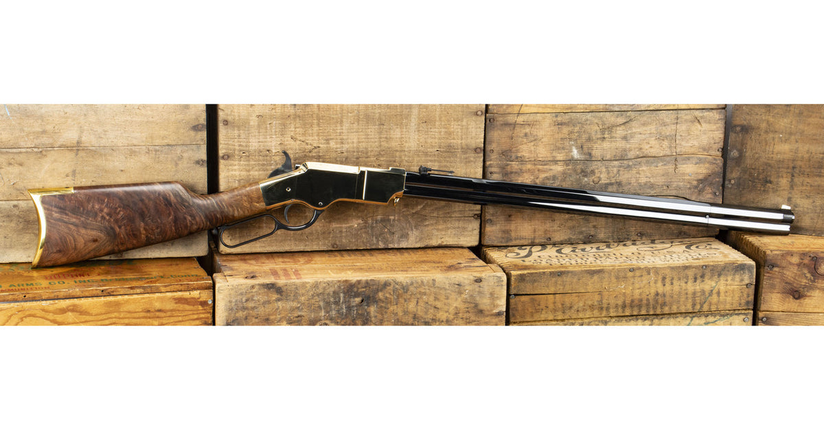 Henry H011 Original Henry Rifle 44-40 Win 13+1 24.50 Polished Brass Fancy American Walnut Right Hand