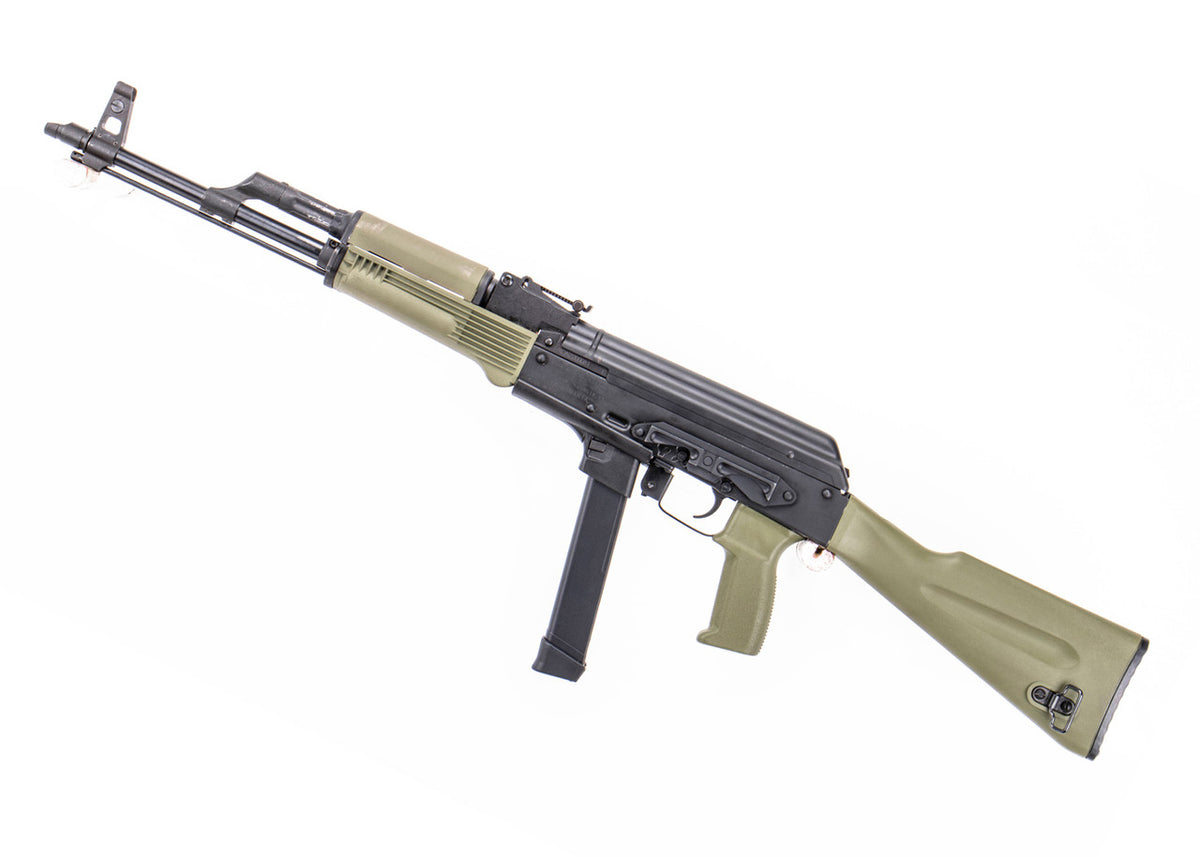 Century Arms WASR-M 9mm Luger 17.50 Barrel w/ Synthetic Stock, Green Polymer Grip and Furniture