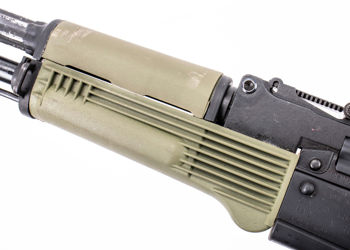 Century Arms WASR-M 9mm Luger 17.50 Barrel w/ Synthetic Stock, Green Polymer Grip and Furniture
