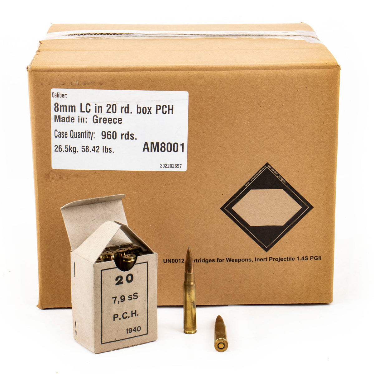 Greek Surplus 8mm - 960 Rd Case
