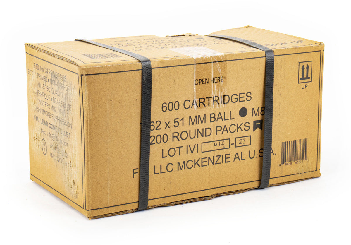 FDI 7.62X51 NATO (308) 149 GR FMJ M80 BALL - 200rd BATTLE PACK