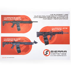 Sierra Defense 12 Gauge 20Rd Drum - FDE