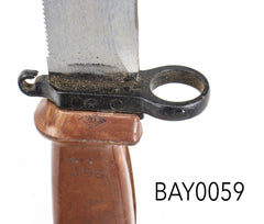 Russian Tula 6x4 AKM Type 2 Bayonet w/ Scabbard, Star on Crossguard