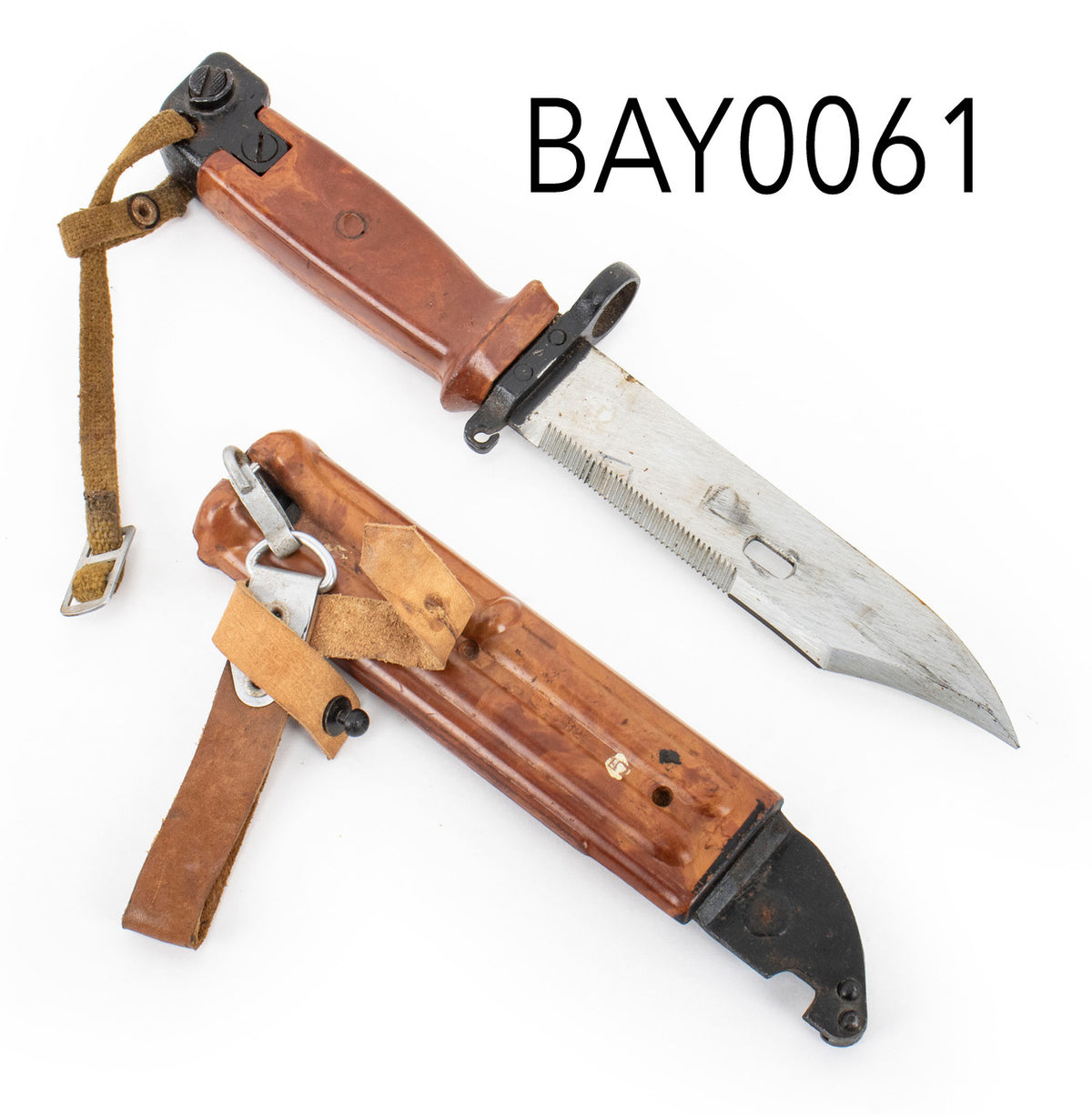 Russian Tula 6x4 AKM Type 2 Bayonet Matching w/ Scabbard, Star