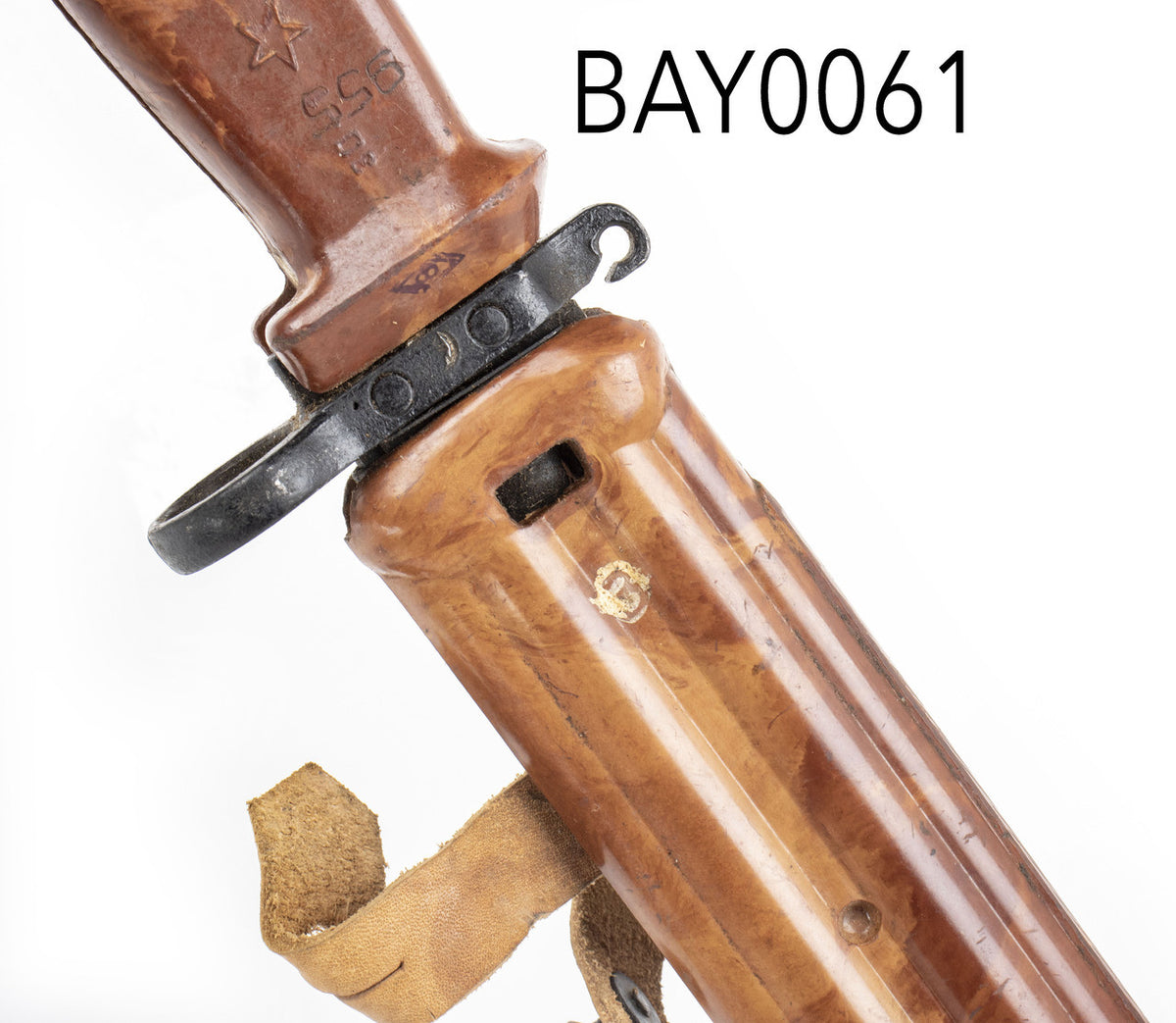 Russian Tula 6x4 AKM Type 2 Bayonet Matching w/ Scabbard, Star