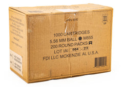 FDI M855 5.56 FMJ 62 GR Green Tip 1000Rd Case