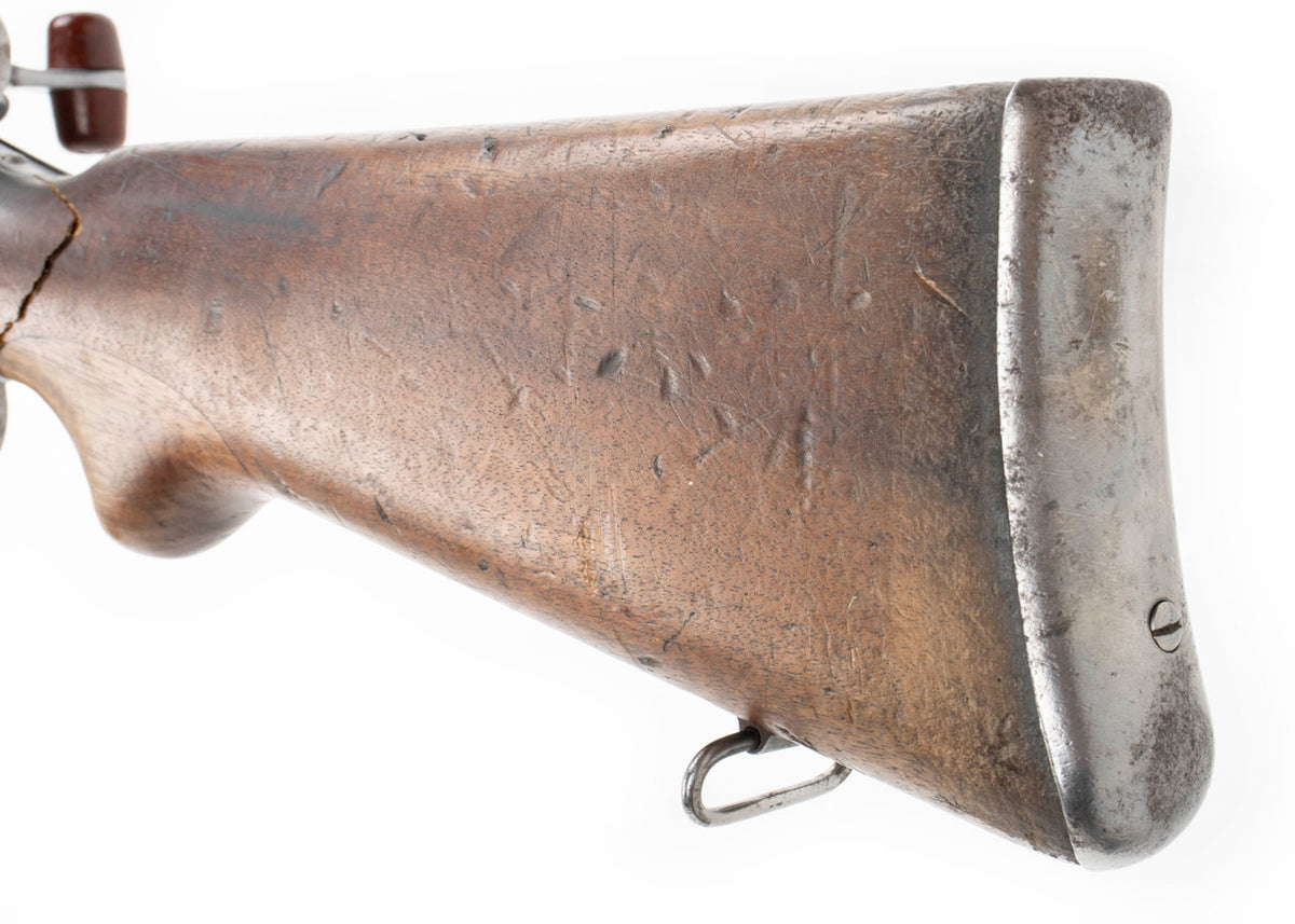 Swiss 1896/11 7.5x55mm Straight Pull Rifle 30.75" Barrel -  Good Surplus Condition - C&R Eligible - Matching Serial Numbers:  Cracked