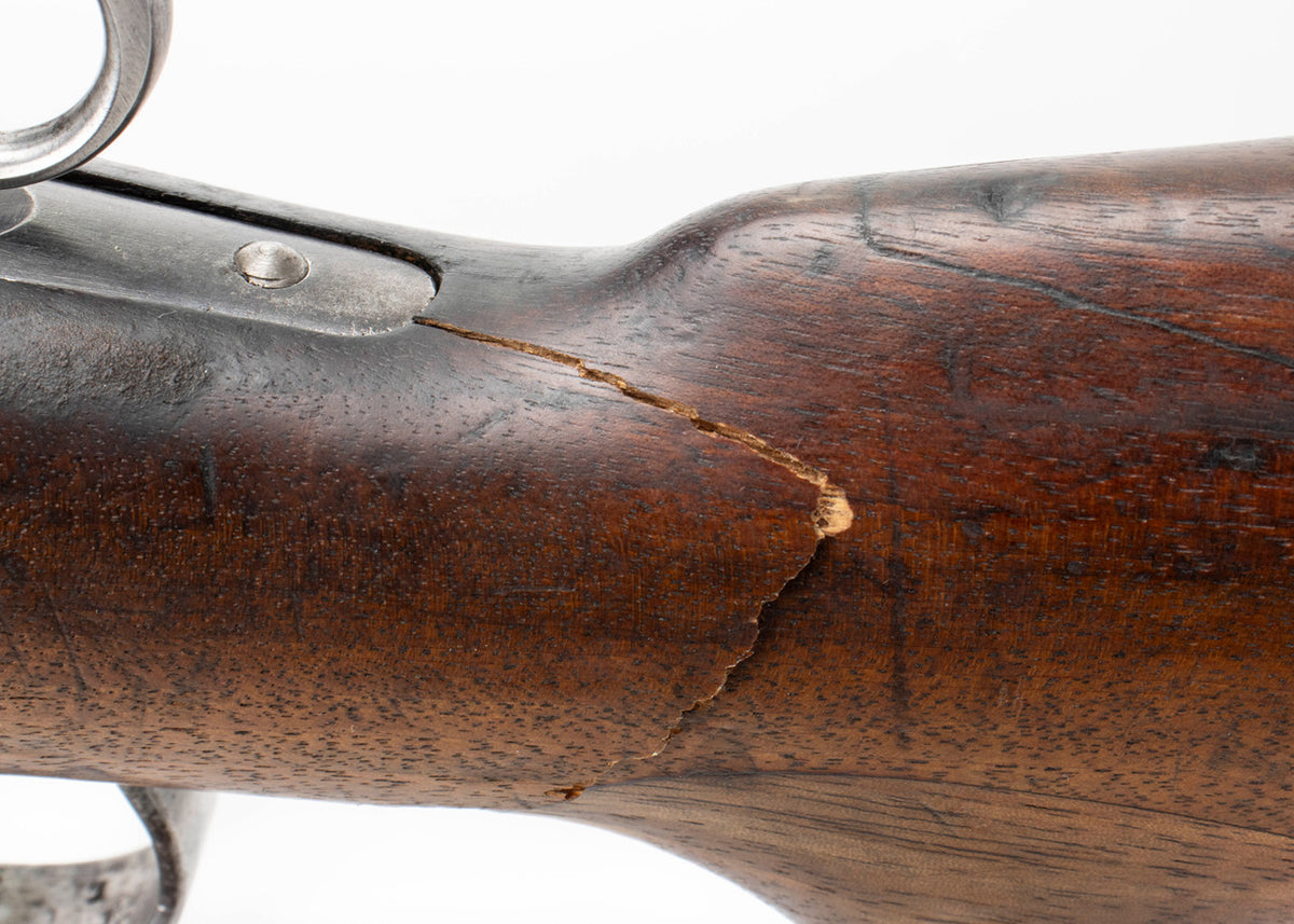 Swiss 1896/11 7.5x55mm Straight Pull Rifle 30.75" Barrel -  Good Surplus Condition - C&R Eligible - Matching Serial Numbers:  Cracked
