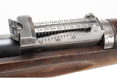 Swiss 1896/11 7.5x55mm Straight Pull Rifle 30.75" Barrel -  Good Surplus Condition - C&R Eligible - Matching Serial Numbers:  Cracked